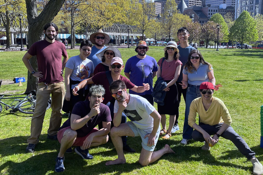 Company picnic in the common